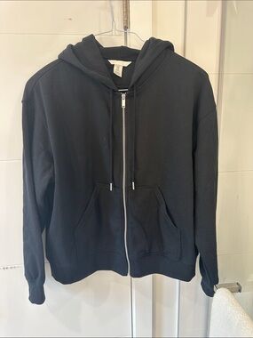 H&M Black Zip Up Hoodie